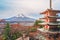 Mount Fuji, Chureito Pagoda in Autumn