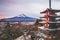 Mount Fuji, Chureito Pagoda in Autumn