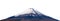 Mount Fuji isolated on white background. It is the highest volcano in Japan