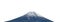 Mount Fuji isolated on white background. It is the highest volcano in Japan