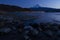 Mount Fuji and Lake Kawaguchi during sunset, Japan