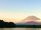 Mount Fuji from Lake Shoji