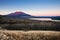 Mount Fuji and lake Yamanaka