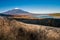 Mount Fuji and lake Yamanaka