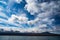 Mount Fuji and majestic sky (taken from Lake Yamanaka)