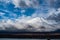 Mount Fuji and majestic sky taken from Lake Yamanaka