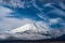 Mount Fuji and majestic sky taken from Lake Yamanaka