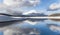 Mount Fuji Reflection at Yamanakako Lake with Snow in Winter, Japan