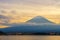 Mount Fuji sunset, Japan.