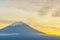 Mount Fuji sunset, Japan.