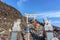 MOUNT FUJI, YAMANASHI, JAPAN - July 25, 2017 : Torii on top of F