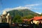 Mount Gamalama as seen from Pattimura airport Ambon