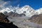 Mount Gyachung Kang 7952m, Nepal Himalayas mountains