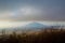 Mount Hanang and Balangida Valley, Tanzania, at heavy sky dawn