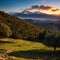 Mount Hermon is observed from the Gamla Nature Reserve in the Golan Heights, Israel made with Generative AI