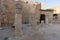 Mount Herodion and the ruins of the fortress of King Herod inside an artificial crater. The Judaean Desert, West Bank.