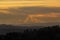 Mount Hood View during Hazy Sunset