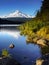 Mount Hood Volcano, Trillium Lake, Oregon USA