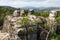 Mount Jested and sandstone rock city czech paradise