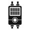 Mount junction box icon simple vector. Safety wall