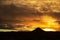 Mount Keilir on sunset near Reykjavik, Iceland