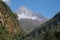 Mount Khumbila or Khumbu 5,761 m one of the high Himalayan peaks in the Khumbu region north of nepal within the boundaries of