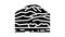 mount kilimanjaro glyph icon animation