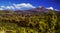 Mount Kilimanjaro and woods on Tanzanian upland