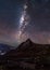 Mount Kinabalu Milky Way with Shooting Star