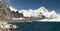 Mount Makalu above lake near Kongma La pass