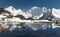 Mount Makalu above lake near Kongma La pass