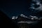 Mount Manaslu and it\'s Range Night View Shot from Shyala Village during Manaslu Circuit Trek