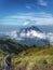 Mount merbabu in indonesia