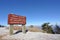 Mount Mitchell sign at highest peak in Eastern US