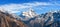 Mount Nanda Devi vith beautiful sky India Himalaya