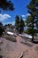 Mount Olympus Peak hiking trail views spring via Bonneville Shoreline, Wasatch Front Rocky Mountains, by Salt Lake City, Utah. Uni