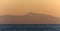 Mount Olympus in sunset in distance