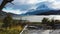 Mount Payne Grande, Nordenskjold Lake in Chile, Patagonia. View of Mount Payne Grande