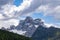 Mount Pelmo view from Selva Di Cadore village