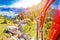 Mount Pilatus descent on worlds steepest cogwheel railway