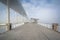 The Mount Pleasant Pier and Arthur Ravenel Bridge, in Charleston, South Carolina