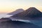 Mount Prau at Sunrise in Dieng Plateau, Central Java, Indonesia