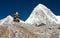 Mount Pumo Ri and stone man - Nepal