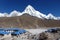 Mount Pumori seen from Gorak Shep, Everest Base Camp trek, Nepal