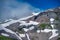 Mount Rainier with snow on a wondeful summer day