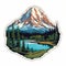 Mount Rainier Sticker - Highly Detailed Art Print For Poster