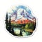 Mount Rainier Sticker - Highly Detailed Realistic Die Cut Sticker