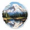 Mount Rainier Sticker - Highly Detailed, Realistic Outdoor Art