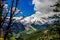 Mount Rainier, volcano landscape with Glacier, seen from Mount Rainier National Park in Washington State USA