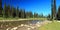 Mount Revelstoke National Park Landscape Panorama of Balsam Lake on the Top of the Mountain, in Late Summer, British Columbia